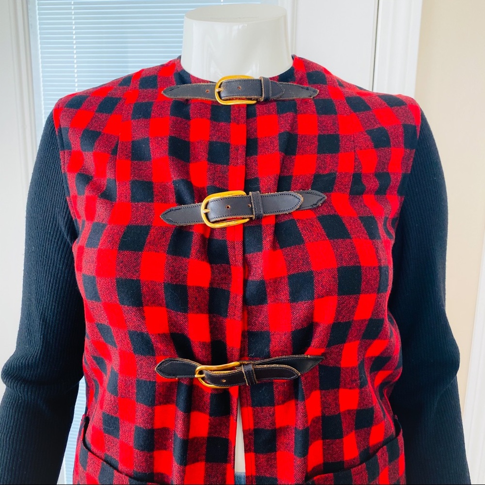 Vintage Junior House Red Buffalo Plaid Jacket - Picture 5 of 12